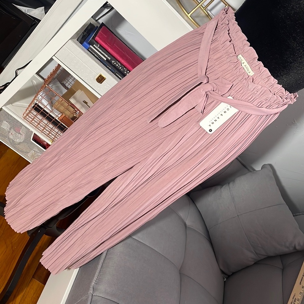 Cropped straight leg pants